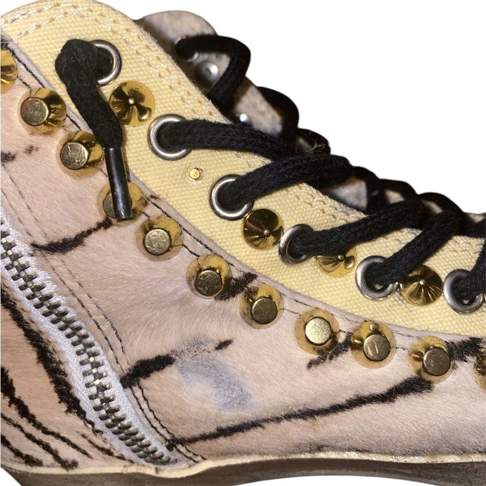 Golden Goose Francy tiger print pony hair high top sneakers - Picture 15 of 16